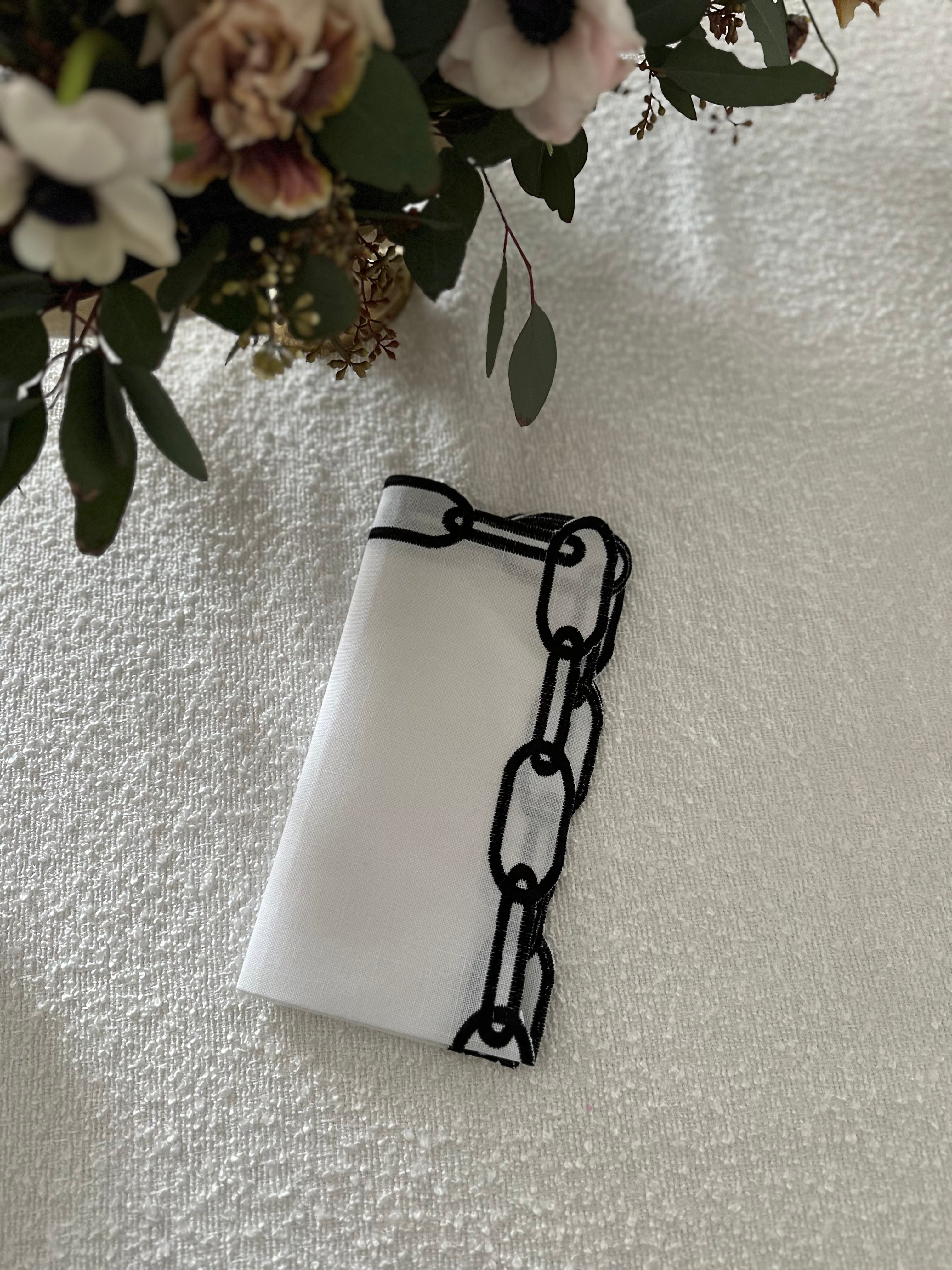 Chain Link Napkins (Set of 12)