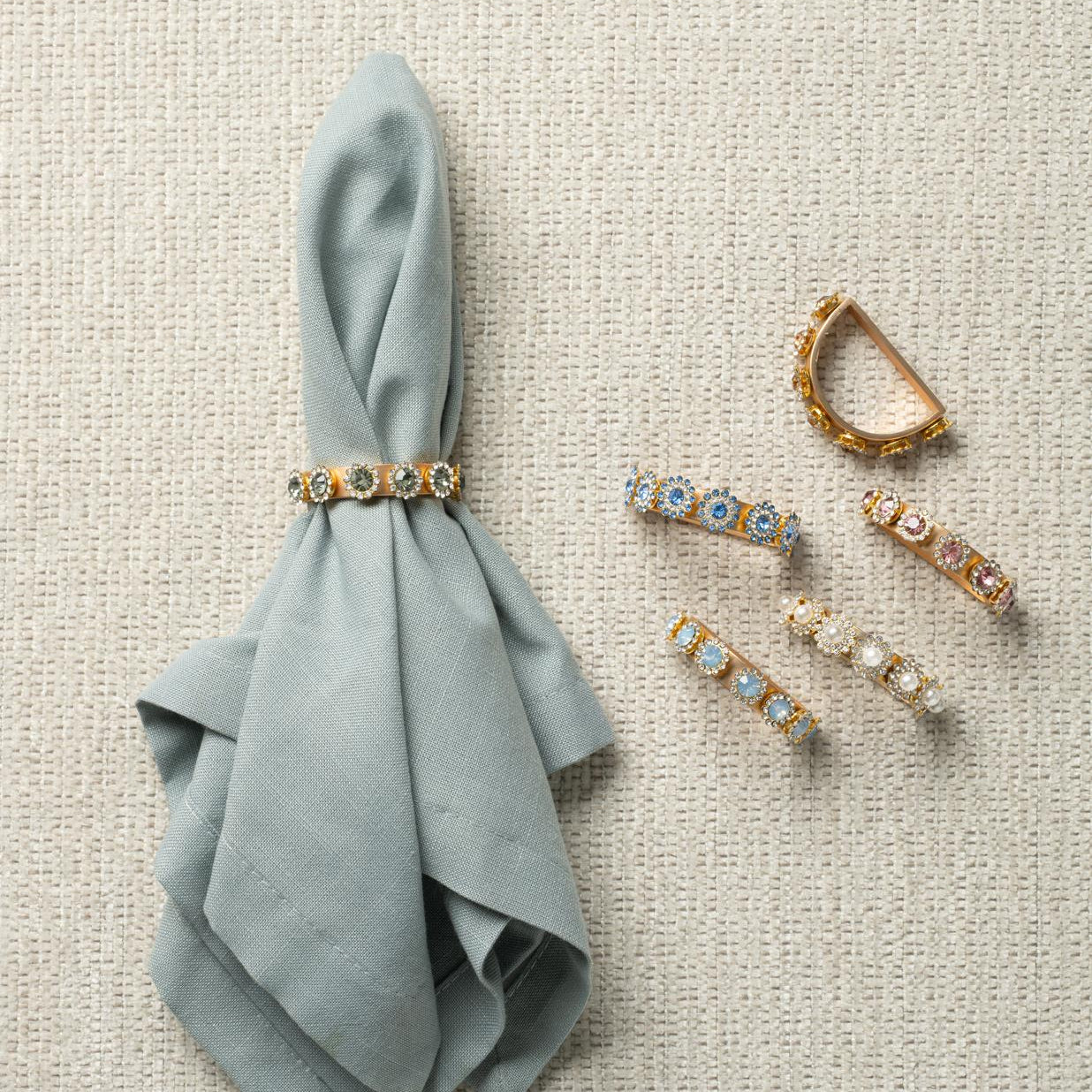 Jeweled Napkin rings (pack of 4)