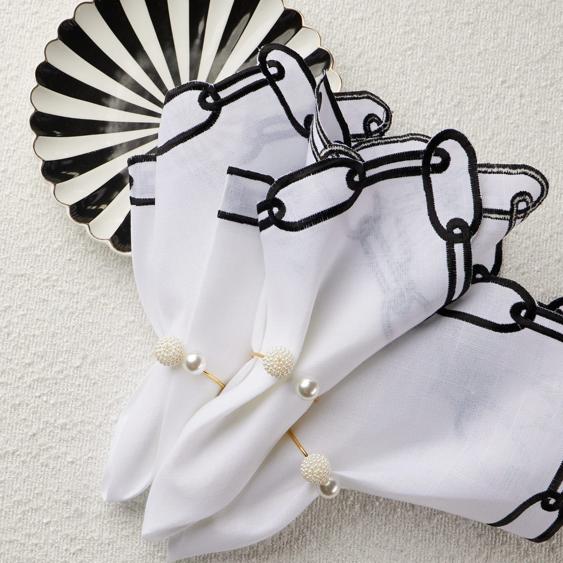 Chain Link Napkins (Set of 12)