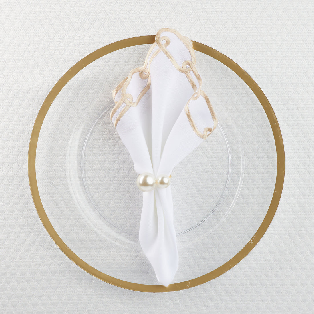 Chain Link Napkins (Set of 12)