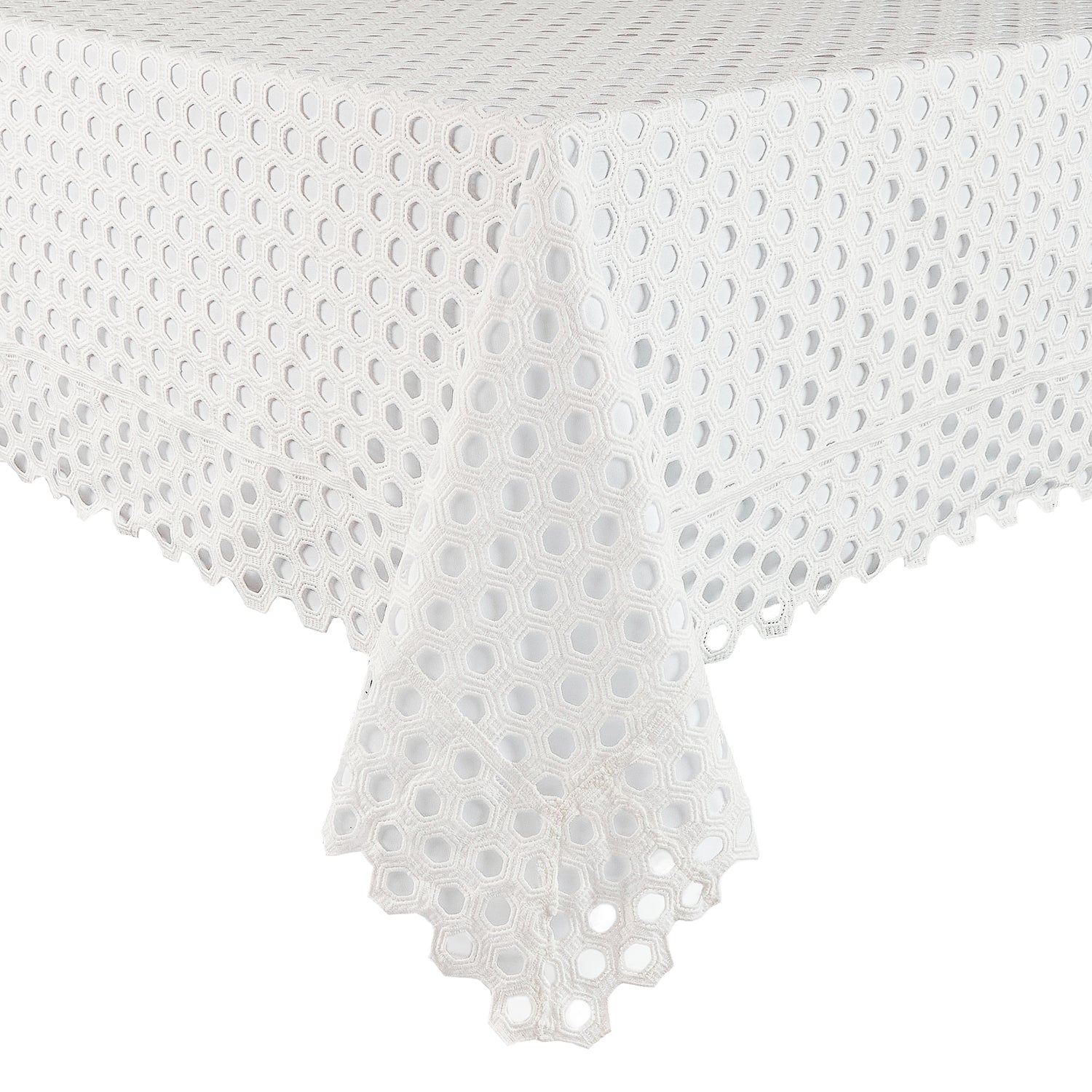 Eyelet Hexagon lace