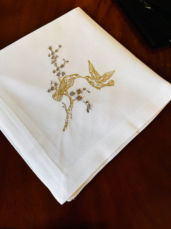 Gold Bird napkins