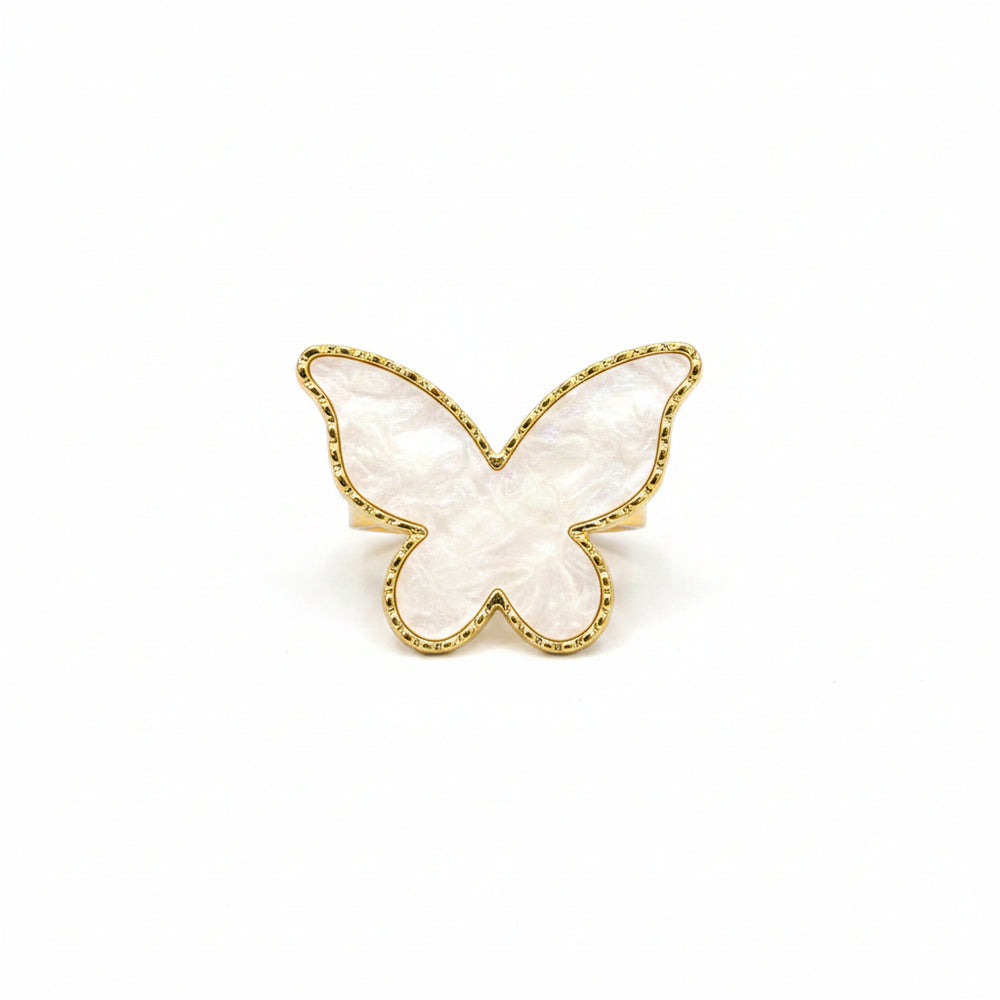 Pearlized butterfly napkin ring