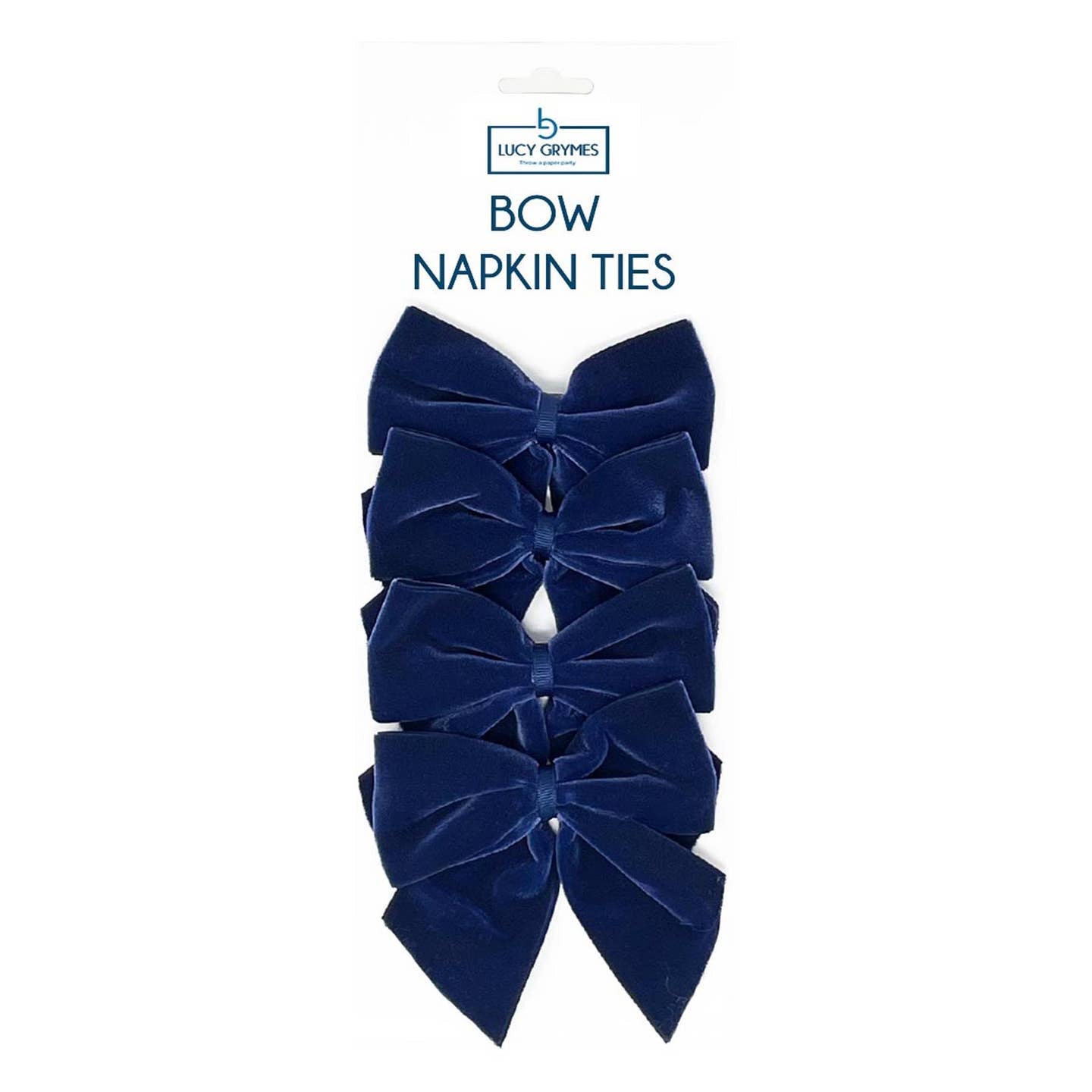Velvet Bow Napkin Ties (set of 4)