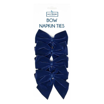 Velvet Bow Napkin Ties (set of 4)