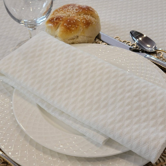 Faux quilted napkins