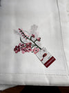 Embroidered Orchid tablecloth