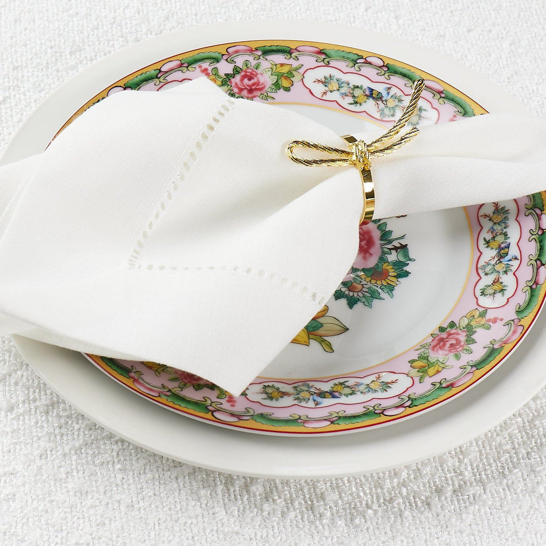 Gold loop napkin rings (set of 6)