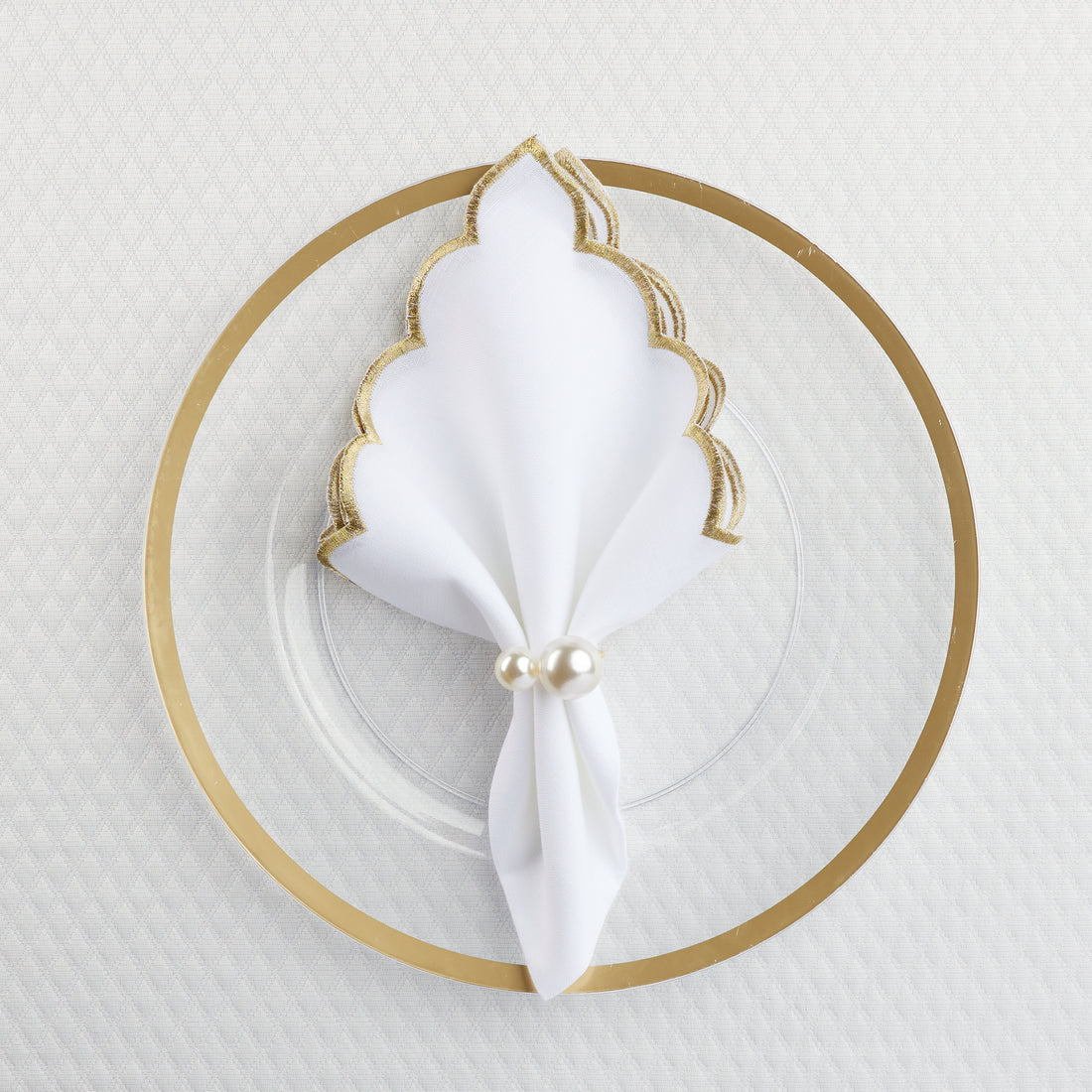 Scalloped-Edge Napkins (set of 12)
