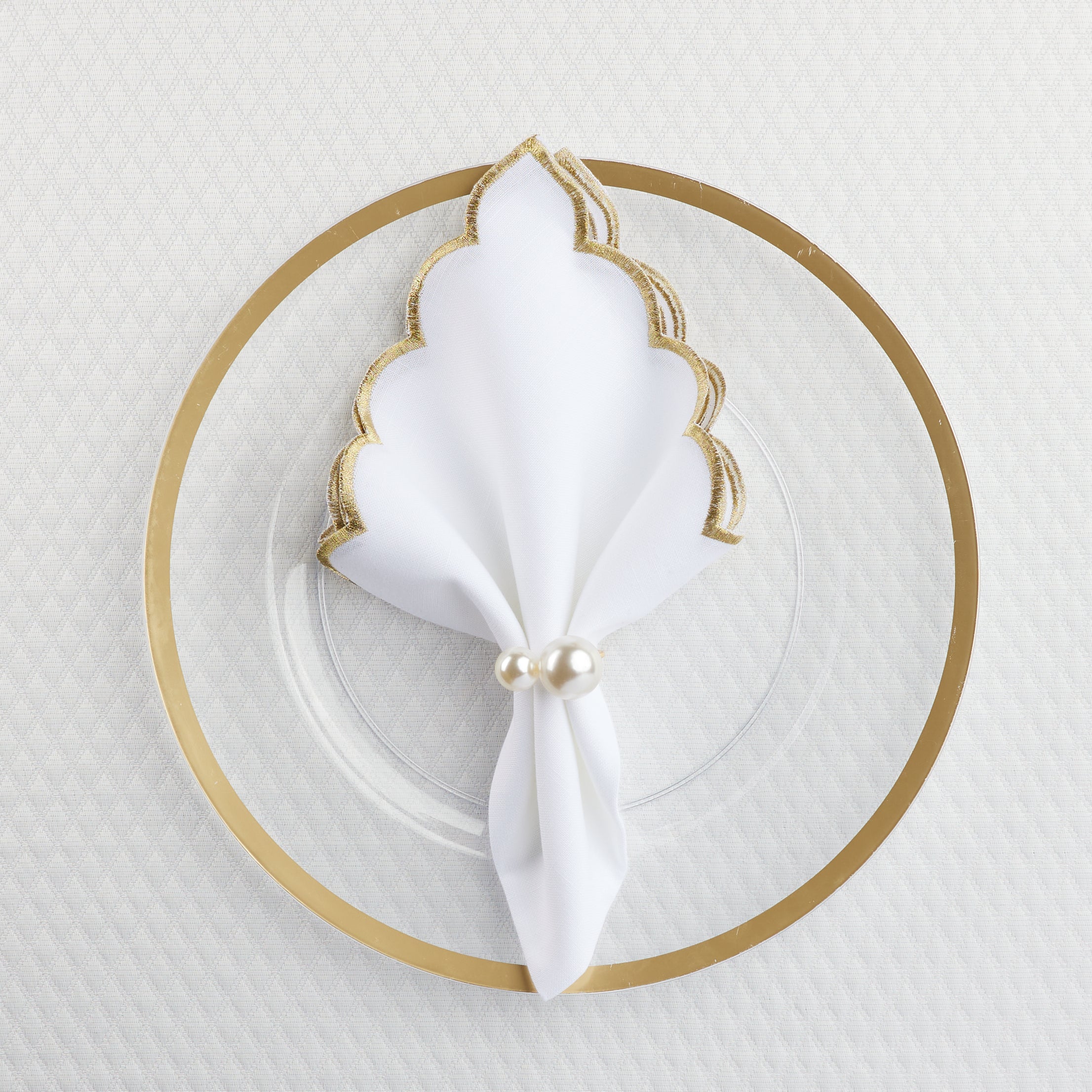 Scalloped-Edge Napkins (set of 12)