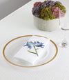 Blue floral napkin