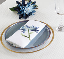  Blue floral napkin