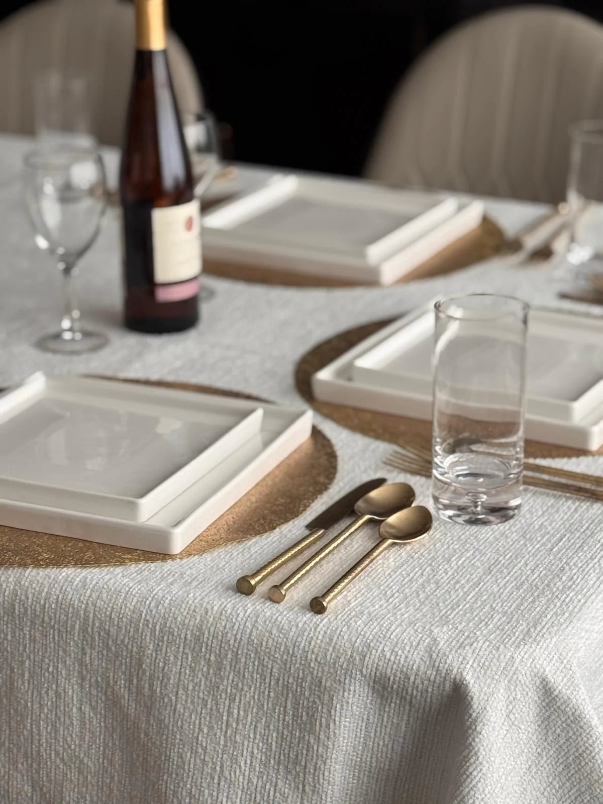 Chenille Weave White