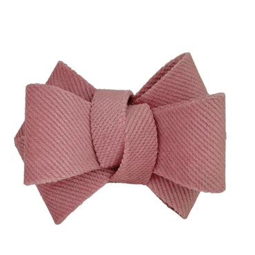 Mauve bow napkin ring set of 6