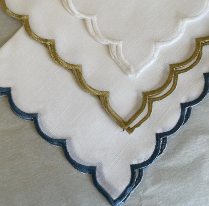 Scalloped-Edge Napkins (set of 12)