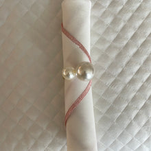  Double pearl napkin ring ( set of 4)