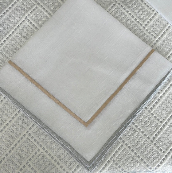 Double bordered napkin (set of 12)