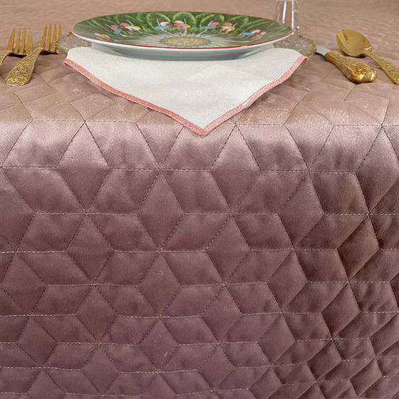 Mauve Quilted Velvet